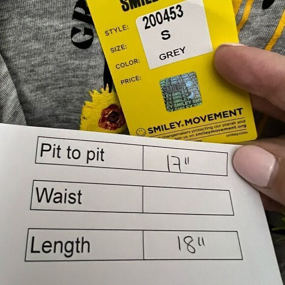 Smiley X Unique Vintage Grow Together Crop Graphic Tee - Picture 8 of 10